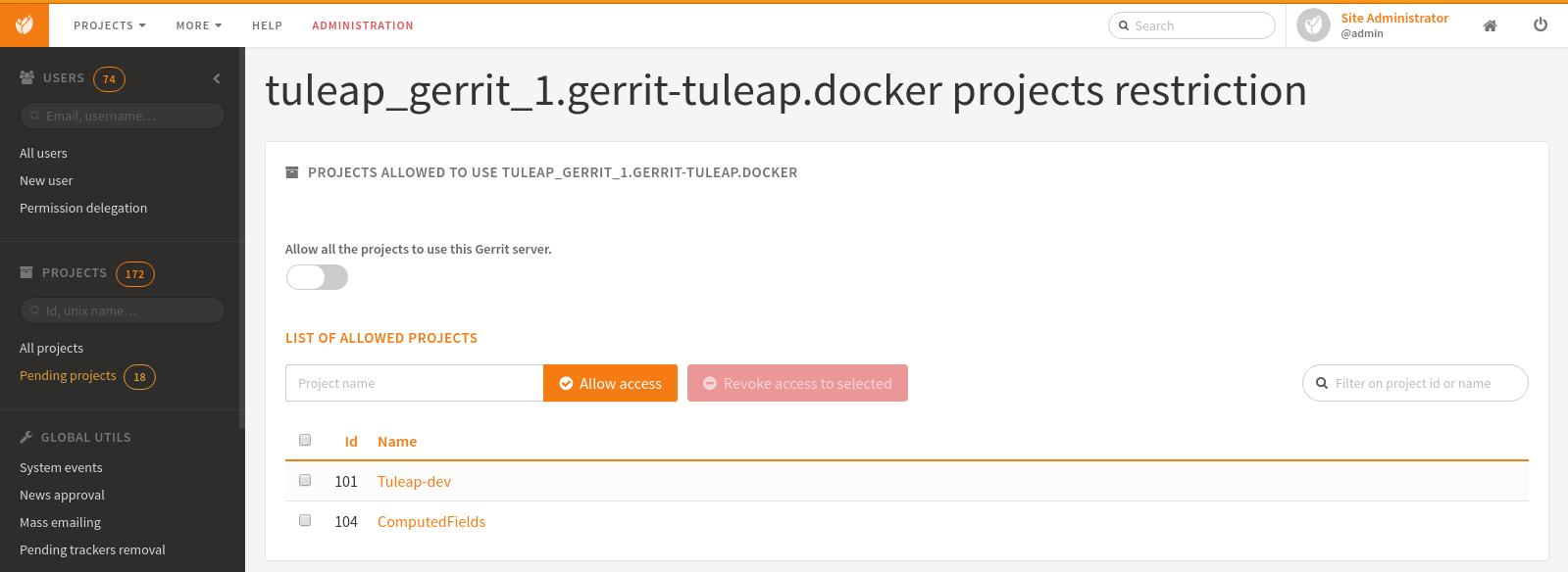 restrict_gerrit_project_list
